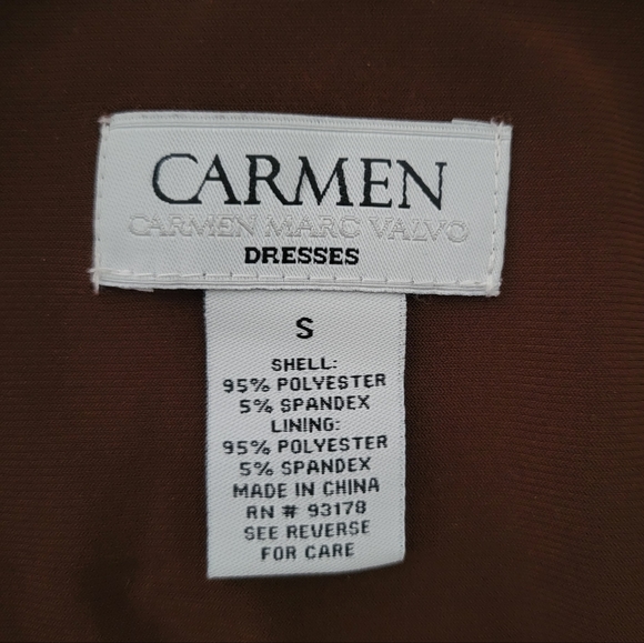 Carmen Marc Valvo Leopard Body on Dress Sz S - Picture 8 of 9